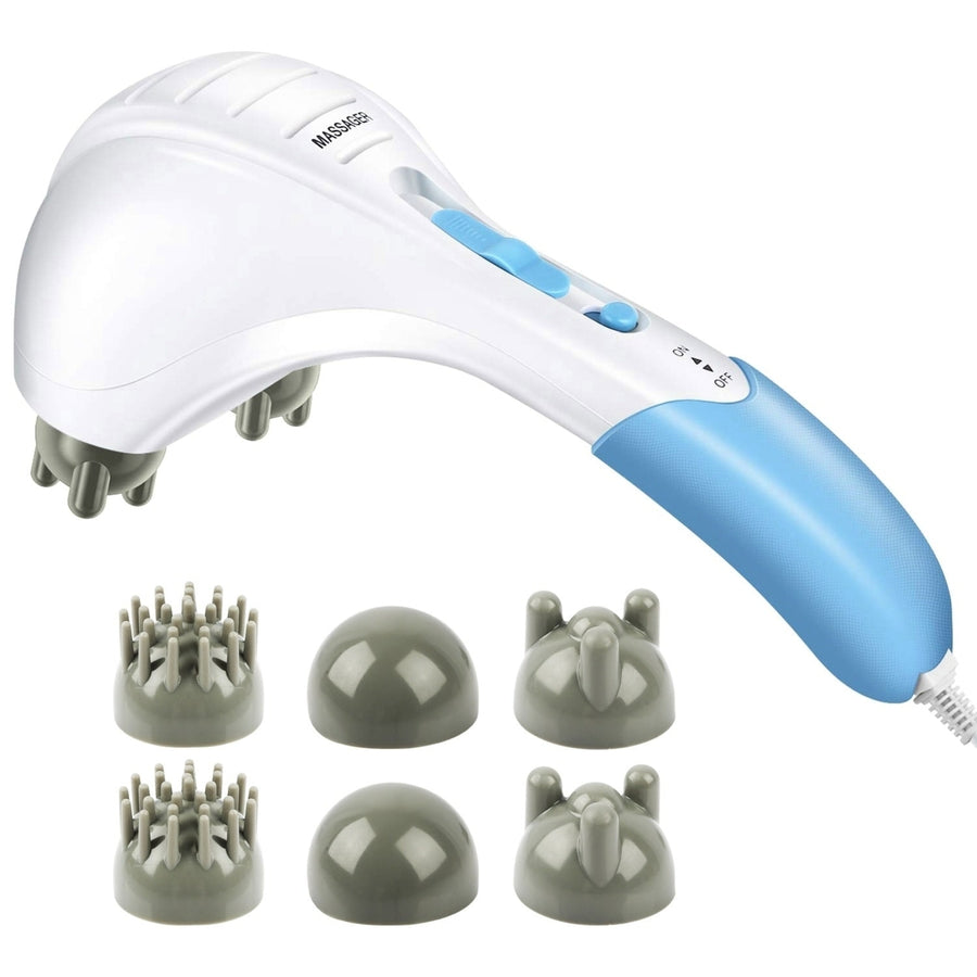 Electric Massager Handheld Full Body Percussion Massager Double Head Vibrating Body Relax Image 1