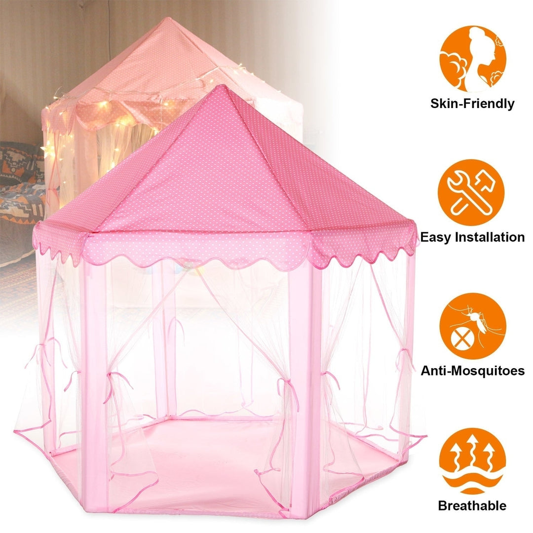 Kids Play Tents Princess for Girls Princess Castle Children Playhouse Indoor Outdoor Use Image 2