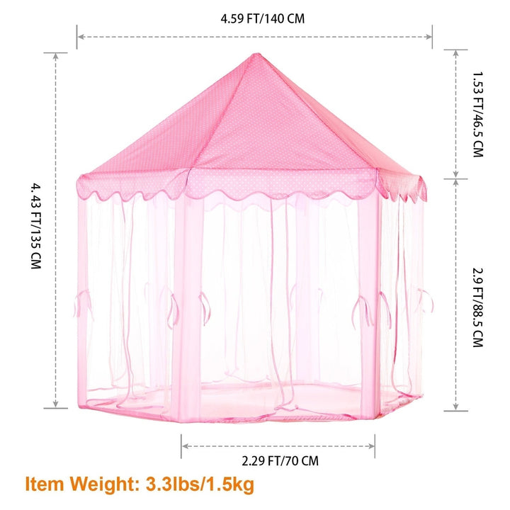 Kids Play Tents Princess for Girls Princess Castle Children Playhouse Indoor Outdoor Use Image 4