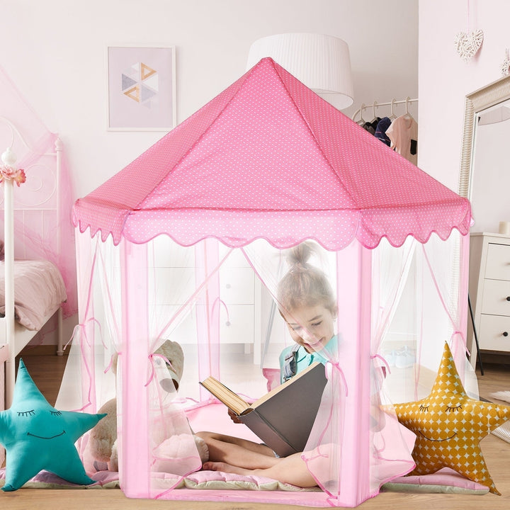 Kids Play Tents Princess for Girls Princess Castle Children Playhouse Indoor Outdoor Use Image 4