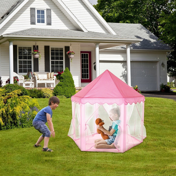 Kids Play Tents Princess for Girls Princess Castle Children Playhouse Indoor Outdoor Use Image 6