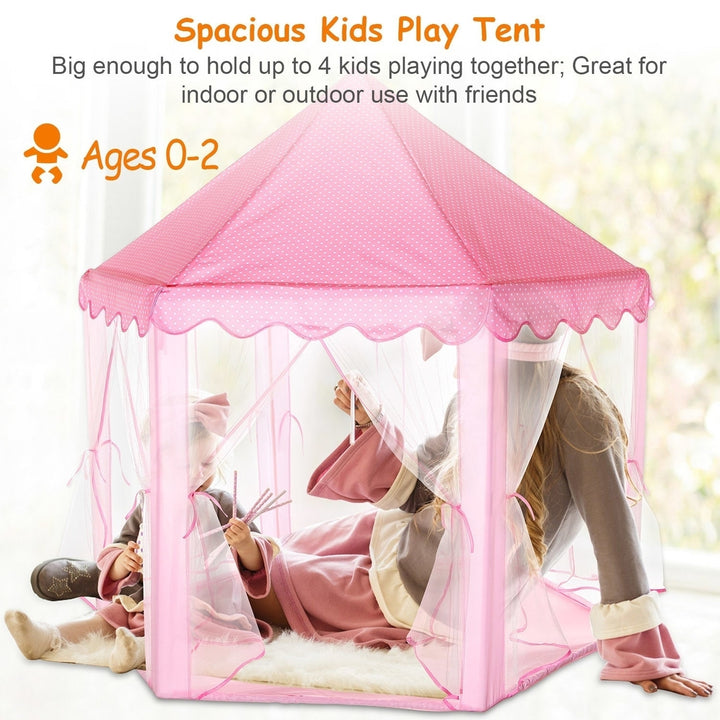 Kids Play Tents Princess for Girls Princess Castle Children Playhouse Indoor Outdoor Use Image 7