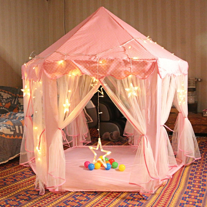 Kids Play Tents Princess for Girls Princess Castle Children Playhouse Indoor Outdoor Use Image 12