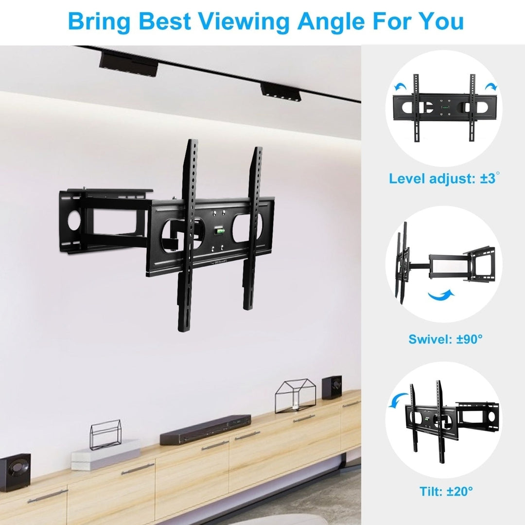 Full Motion TV Wall Mount Swivel Tilt TV Wall Rack Support 37-70 TV Wall Mount Max VESA Up To 600x400mm Image 4