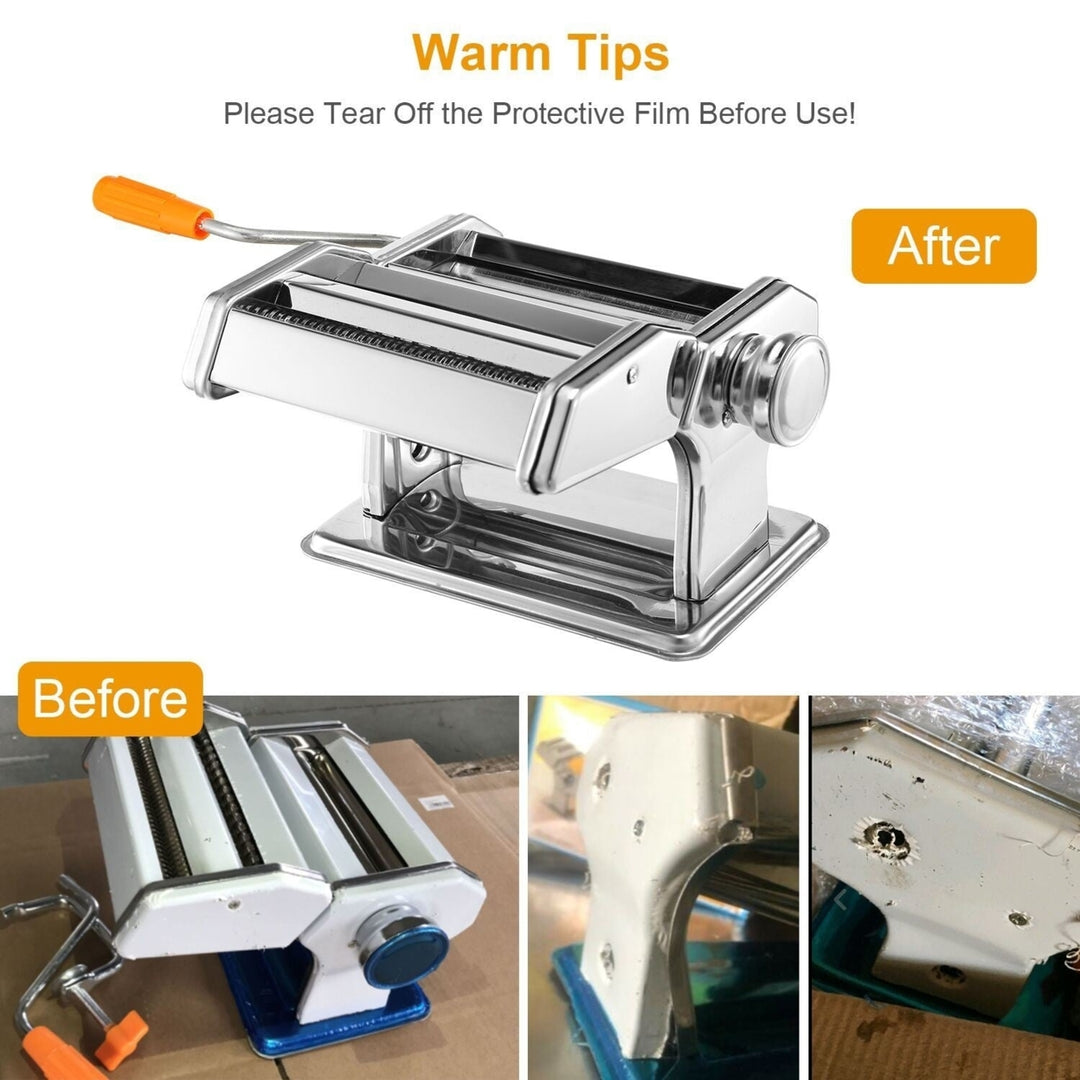 Pasta Maker Roller Machine Fettuccine Noodle Maker Image 12