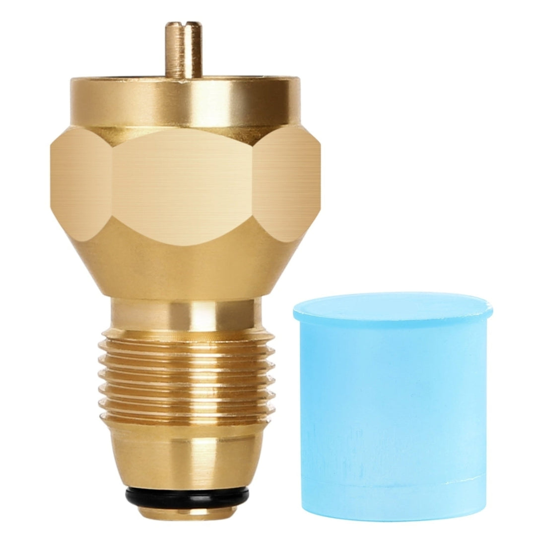 Propane Tank Refill Adapter 1Lb LP Gas Cylinder Tank Coupler Heater Solid Brass Image 1