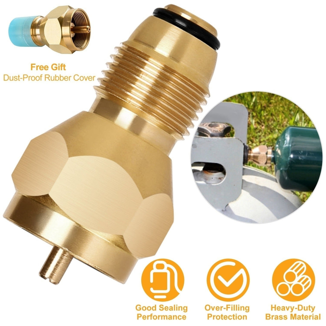 Propane Tank Refill Adapter 1Lb LP Gas Cylinder Tank Coupler Heater Solid Brass Image 2