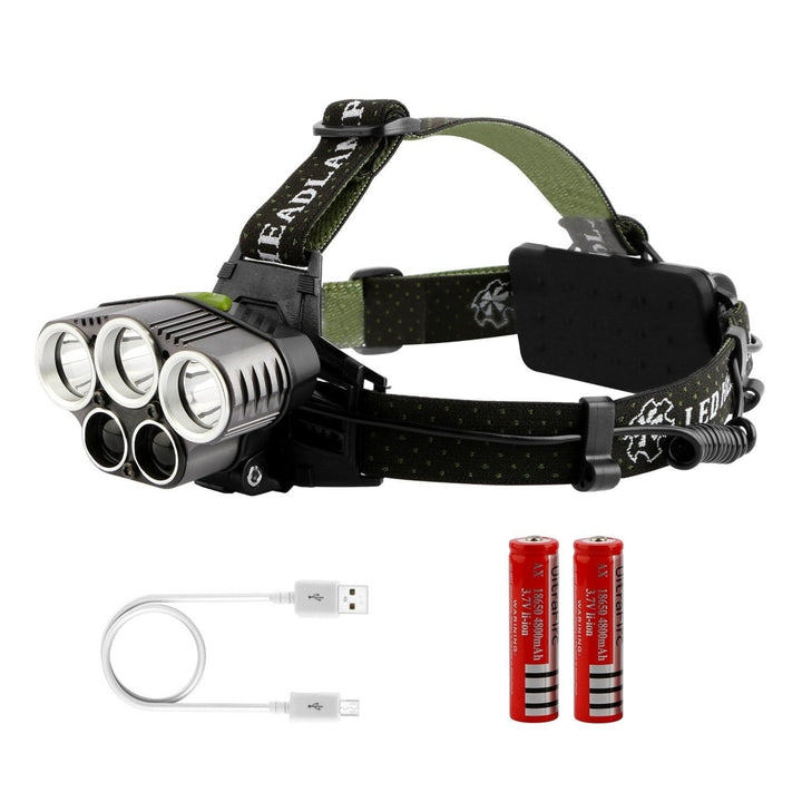 Rechargeable Headlamp 20000 Lumen LED Headlight 6 Modes Headlamp Image 1