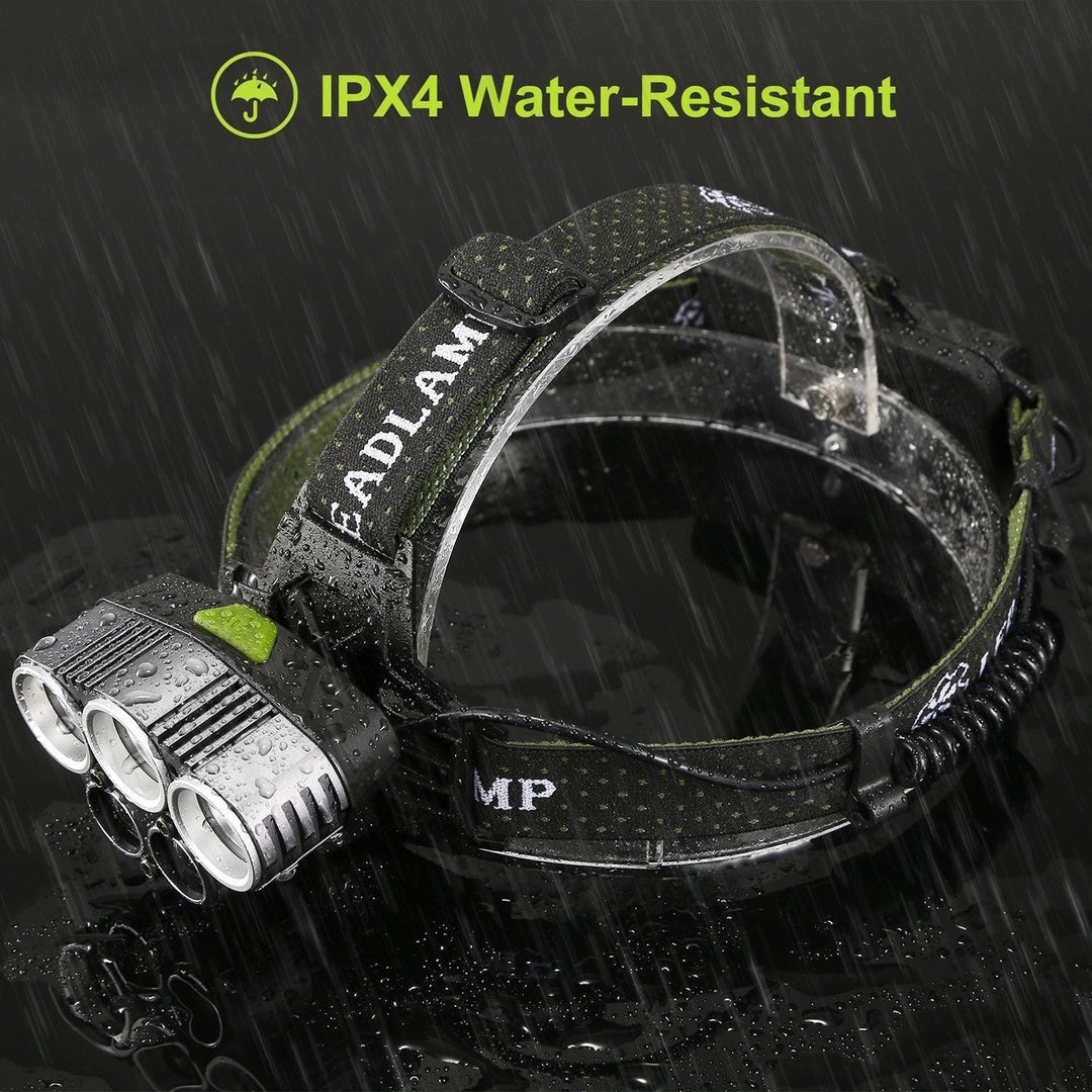 Rechargeable Headlamp 20000 Lumen LED Headlight 6 Modes Headlamp Image 6