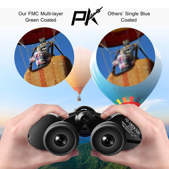 Portable Zoom Binoculars with FMC Lens Low Light Night Vision for Bird Watching Hunting Sports Image 11