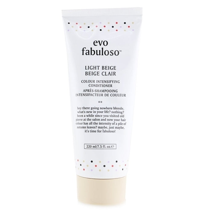 Evo Fabuloso Colour Intensifying Conditioner -  Light Beige 220ml/7.5oz Image 1