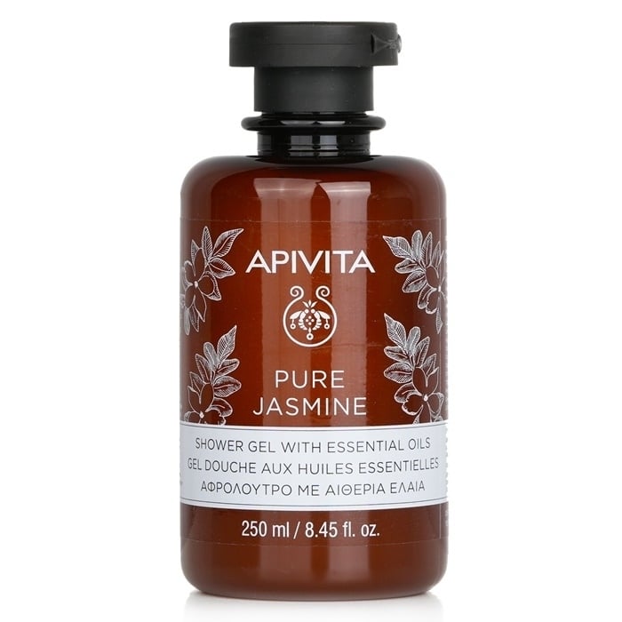 Apivita Pure Jasmine Shower Gel with Essential Oils 250ml/8.45oz Image 1