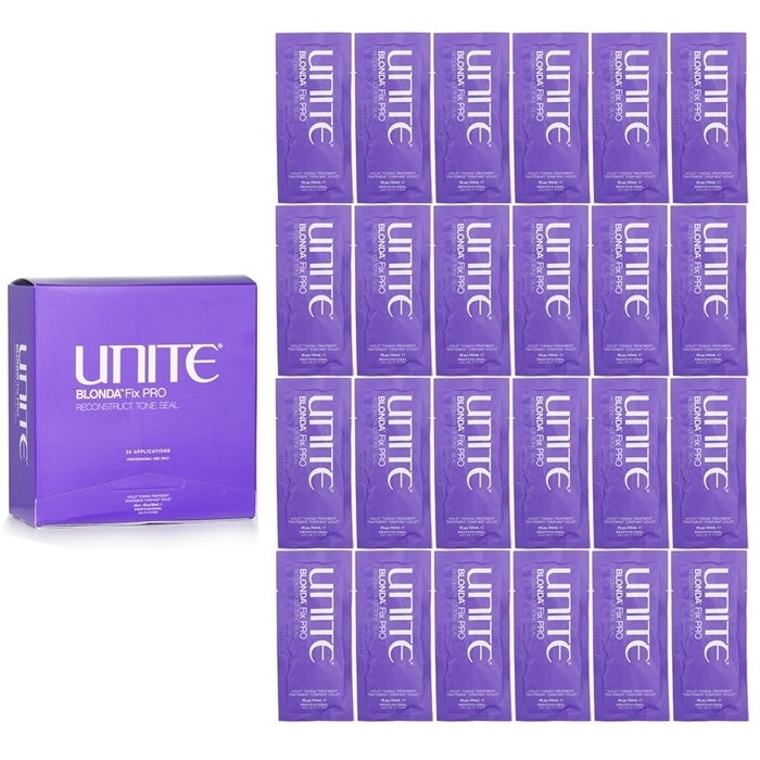 Unite BLONDA Fix PRO Violet Toning Treatment (Salon Product) 24x30ml/1oz Image 1