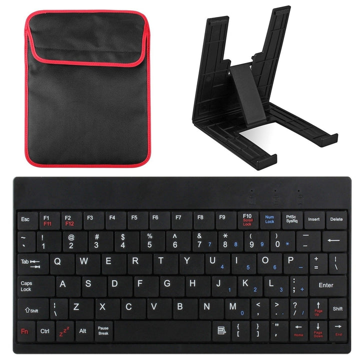 80 Keys Wired Keyboard Mini USB Connector Keyboard Portable Durable Keyboard with Carry Bag Image 8