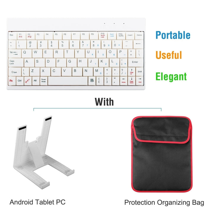 80 Keys Wired Keyboard Mini USB Connector Keyboard Portable Durable Keyboard with Carry Bag Image 11