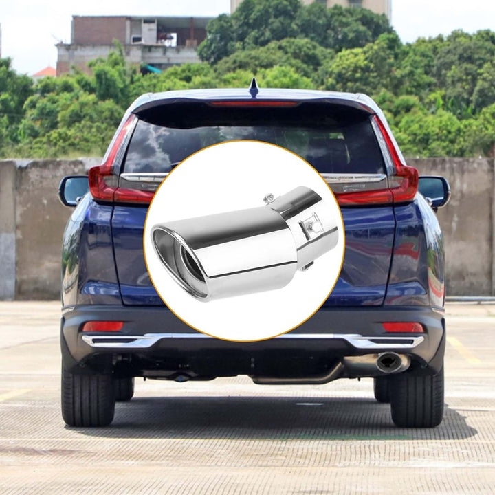 Car Rear Exhaust Pipe Tail Muffler Tip Stainless Steel Tail Muffler Universal Exhaust Tail Pipe Fit For Most Car Image 6