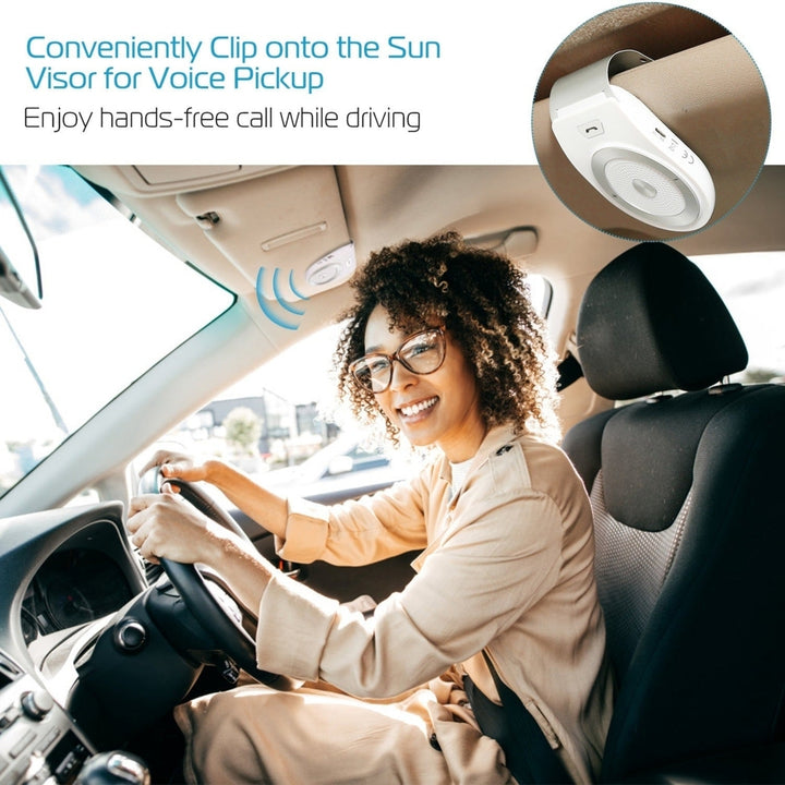 Car Wireless Speakerphone Wireless V4.1 In-Car Speaker Hands-free Calling Music Player Sun Visor Audio Receiver Car Kit Image 7