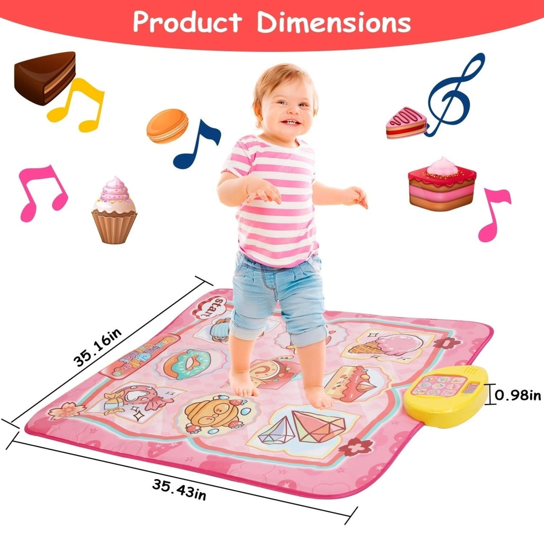 Cake Dance Mat for Kids Electronic Music Dance Pad with 6 Modes Built-in Music Adjustable Volume Optimal Gift for Boys Image 8