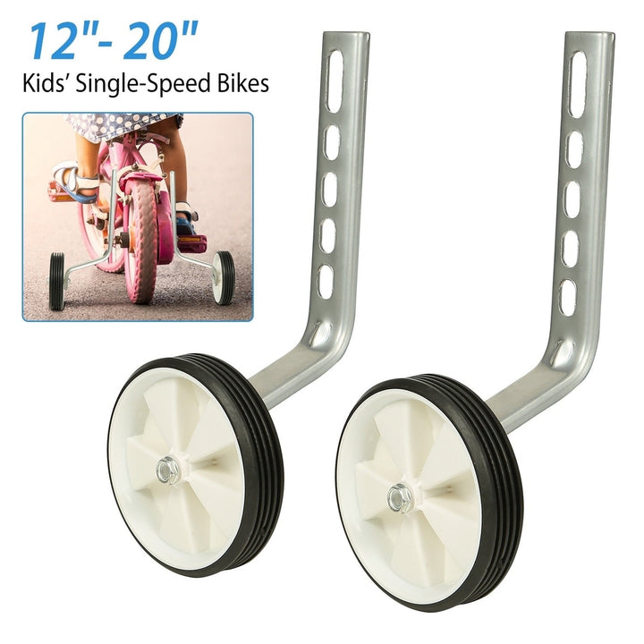 Bicycle Training Wheels Adjustable Kids Children Bike Stabilizer Wheel for 12"- 20" Bike Image 2