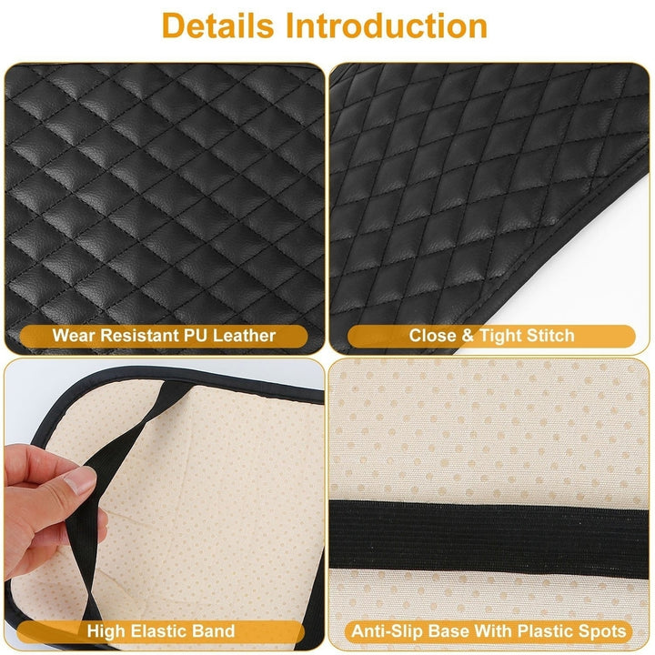 Car Armrest Pad Cover PU Leather Auto Center Console Seat Box Cover Protector Car Accessories Armrest Cushion Pad Image 4