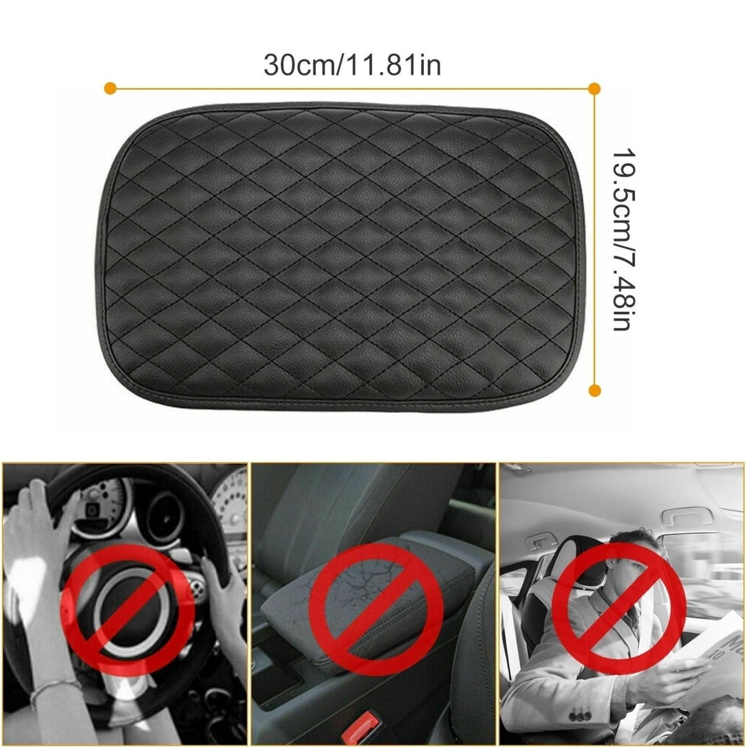 Car Armrest Pad Cover PU Leather Auto Center Console Seat Box Cover Protector Car Accessories Armrest Cushion Pad Image 6