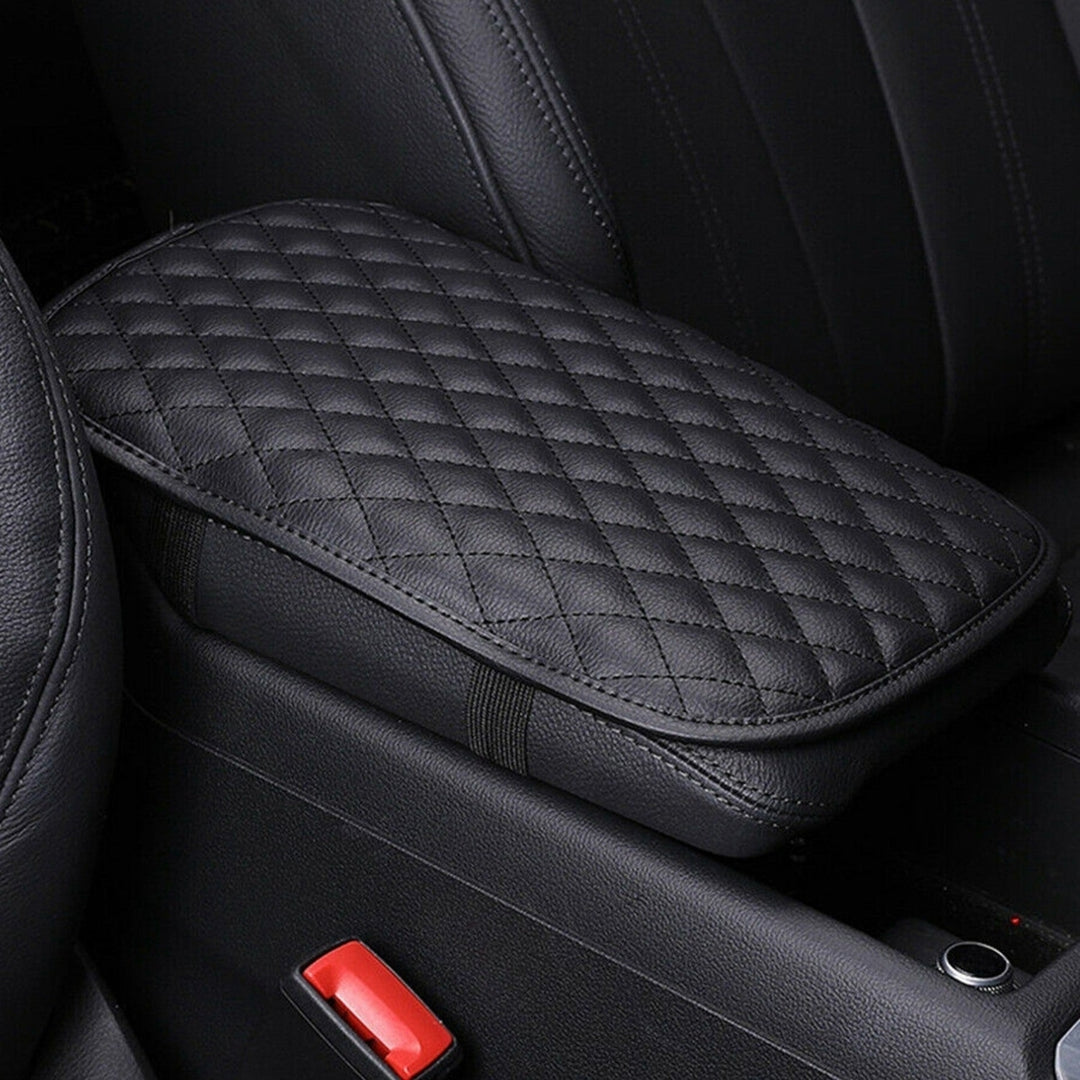 Car Armrest Pad Cover PU Leather Auto Center Console Seat Box Cover Protector Car Accessories Armrest Cushion Pad Image 9