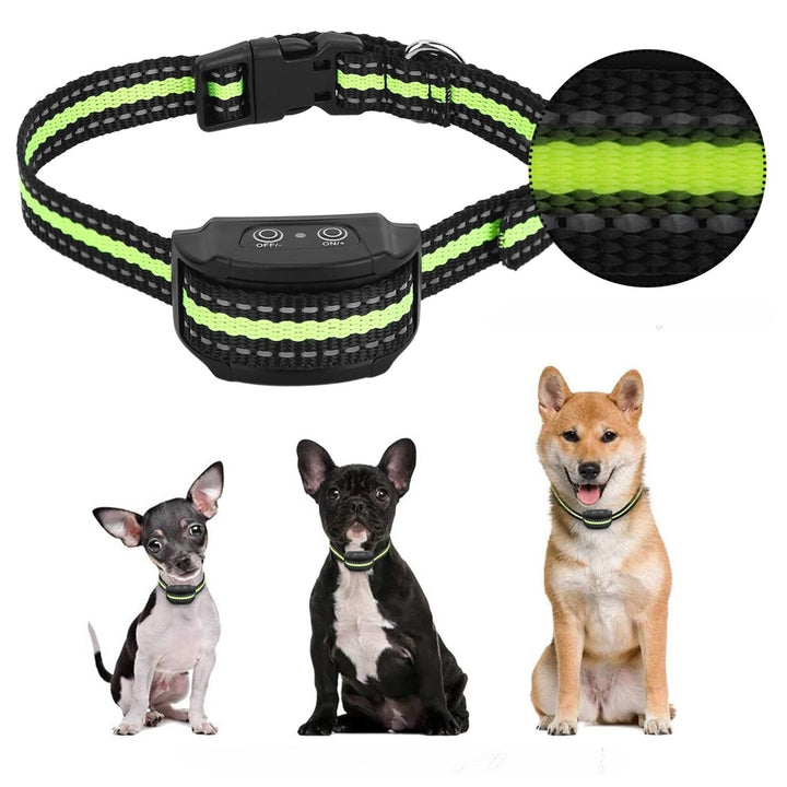 Anti-Bark Dog Collar IP67 Waterproof Beep Electric Shock Rechargeable Image 1