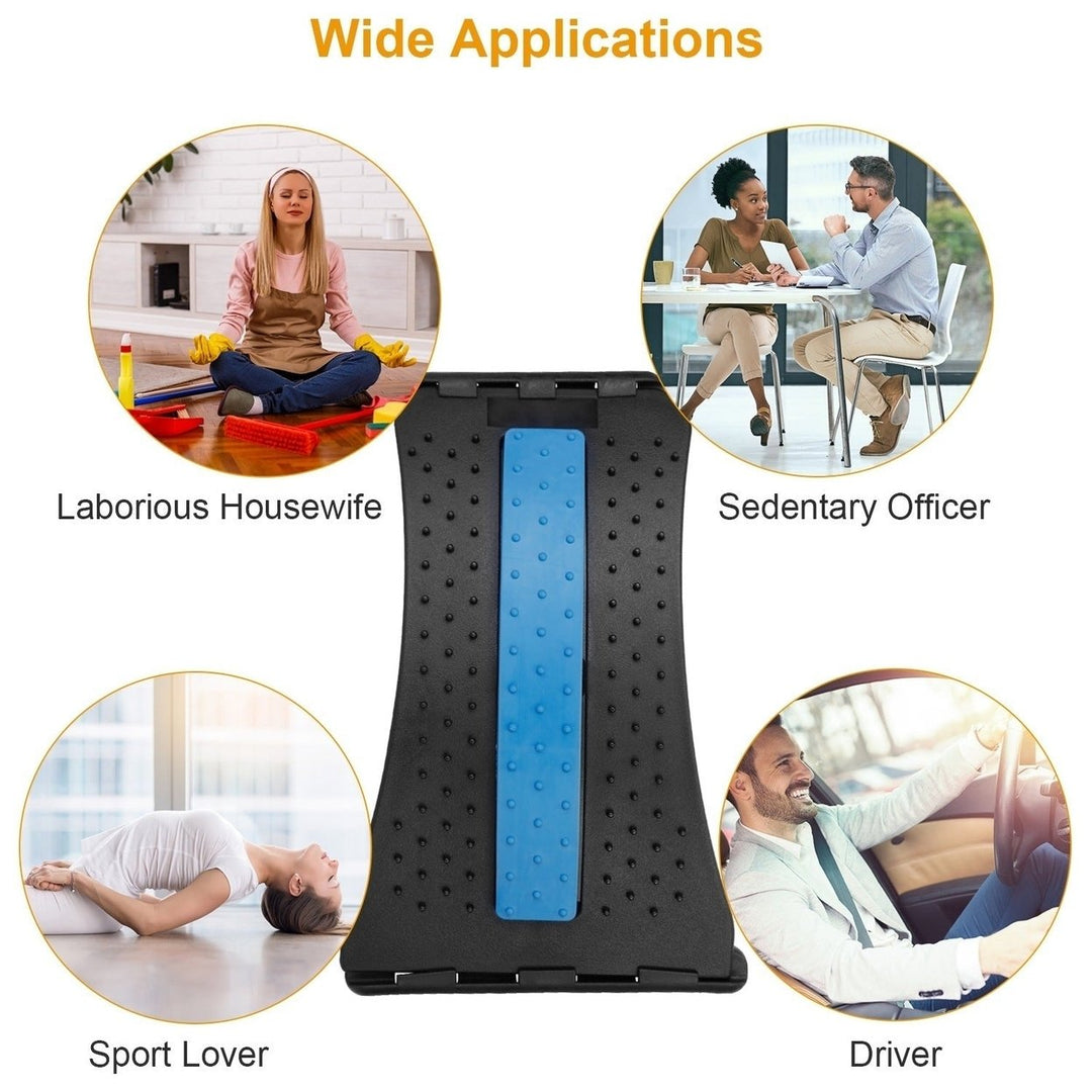 Back Massage Stretching Device Multi-Level Lumbar Spinal Support Stretcher Herniated Disc Upper Lower Back Pain Relief Image 7