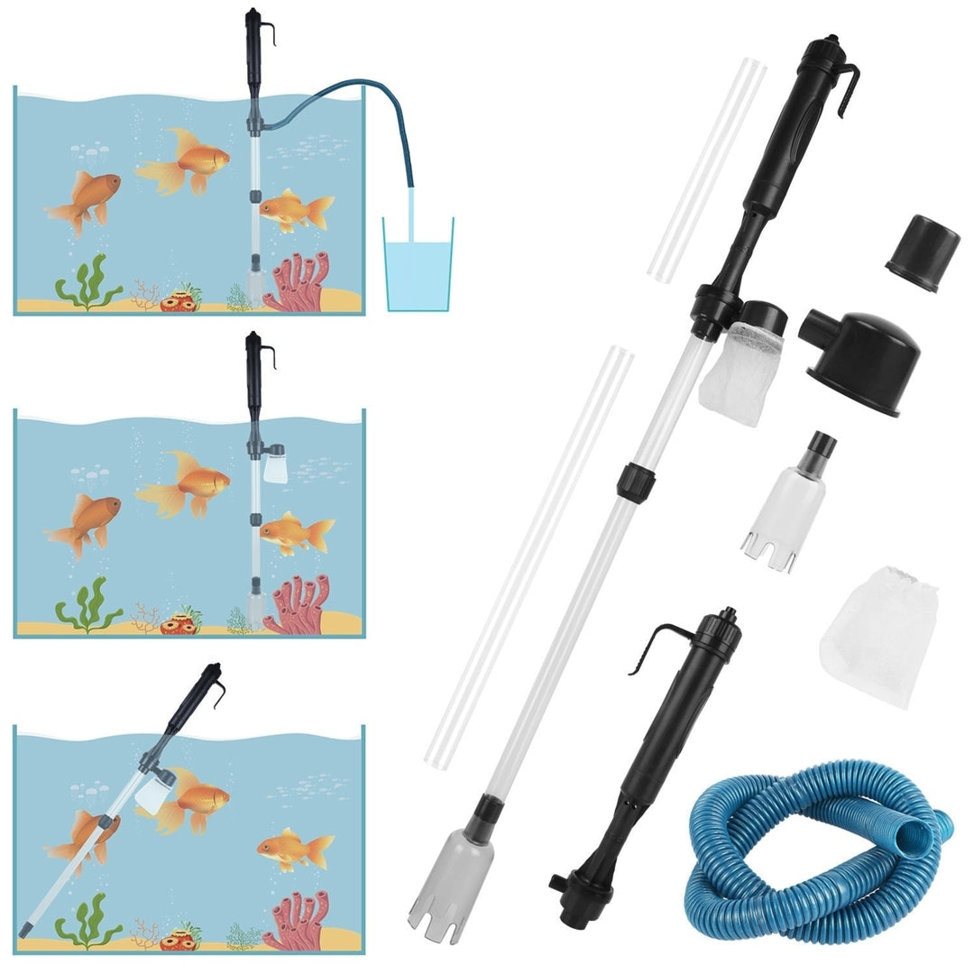 Battery-Operated Aquarium Vacuum Gravel Cleaner Image 3