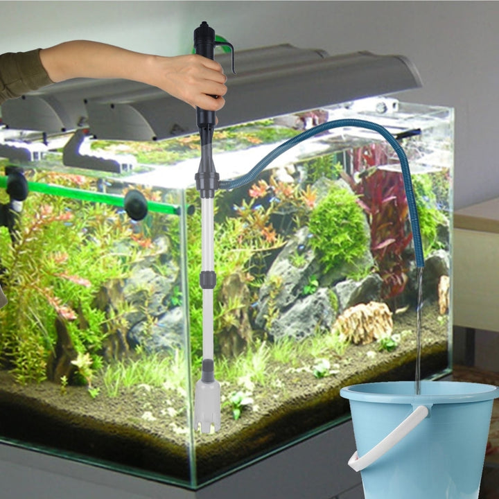 Battery-Operated Aquarium Vacuum Gravel Cleaner Image 10