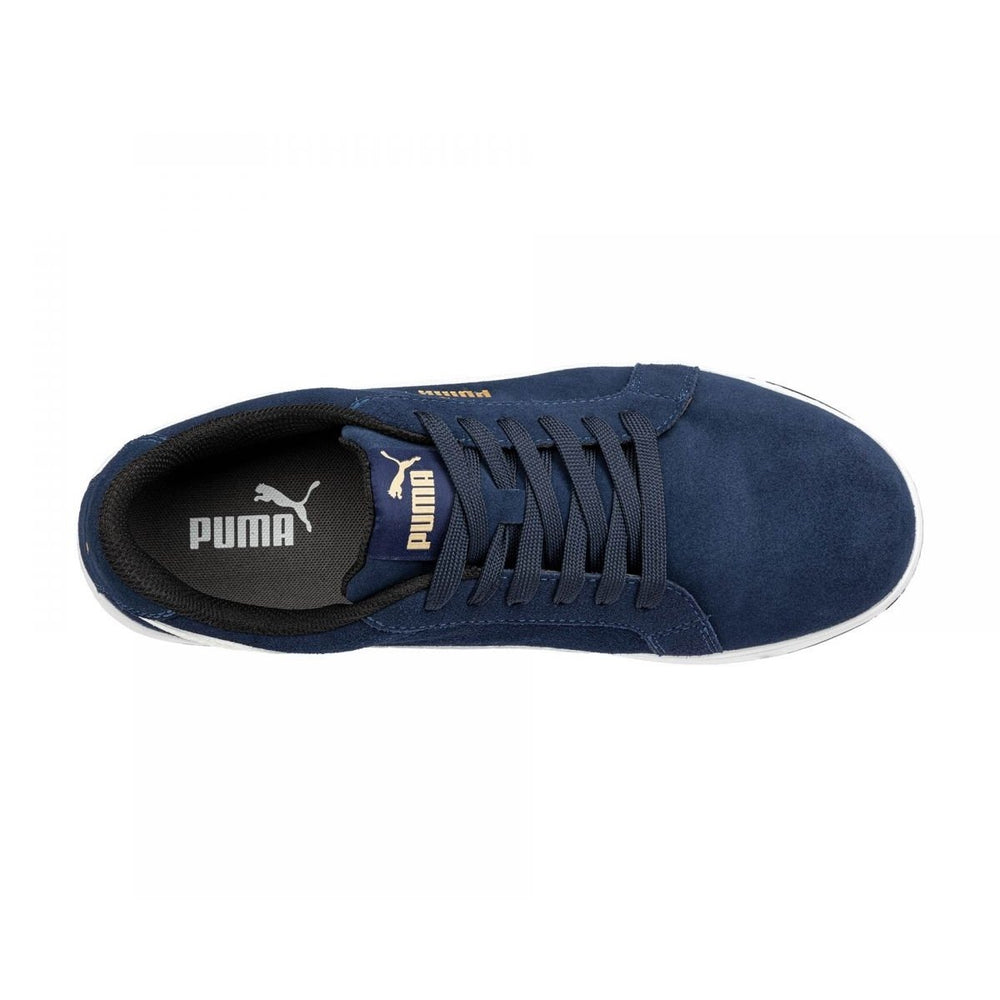 PUMA Safety Iconic Low Composite Toe EH Work Shoes Navy Suede Size ONE SIZE Image 2