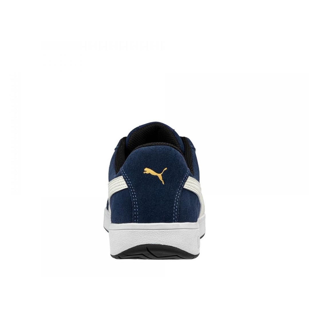 PUMA Safety Mens Iconic Low Composite Toe EH Work Shoes Navy Suede - 640025 ONE SIZE Navy Image 3