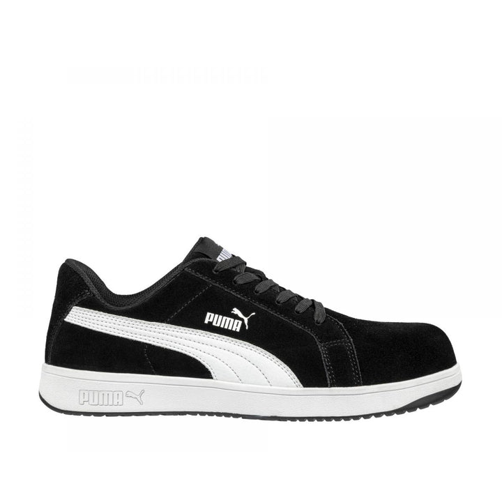 PUMA Safety Womens Iconic Low Composite Toe EH Work Shoes Black Suede - 640115 BLACK Image 1