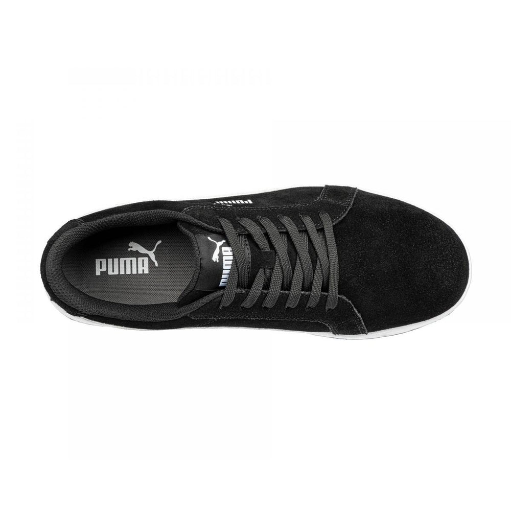 PUMA Safety Womens Iconic Low Composite Toe EH Work Shoes Black Suede - 640115 BLACK Image 2