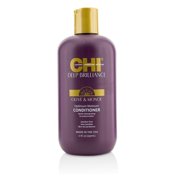 CHI Deep Brilliance Olive and Monoi Optimum Moisture Conditioner 355ml/12oz Image 1