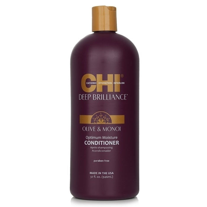 CHI Deep Brilliance Olive and Monoi Optimum Moisture Conditioner 946ml/32oz Image 1