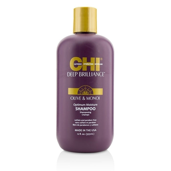 CHI Deep Brilliance Olive & Monoi Optimum Moisture Shampoo 355ml/12oz Image 1