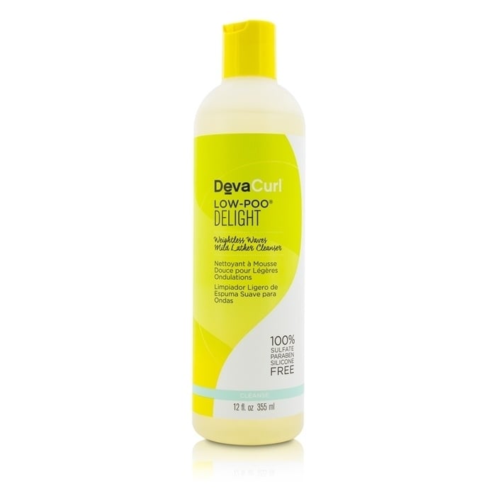 DevaCurl Low-Poo Delight (Weightless Waves Mild Lather Cleanser - For Wavy Hair) 355ml/12oz Image 1