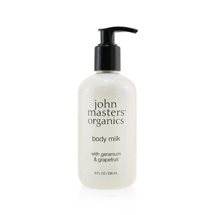 John Masters Organics Body Milk With Geranium and Grapefruit 236ml/8oz Image 1