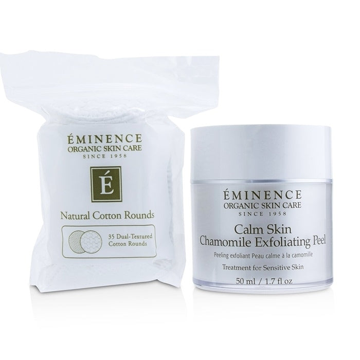 Eminence Calm Skin Chamomile Exfoliating Peel (with 35 Dual-Textured Cotton Rounds) 50ml/1.7oz Image 1