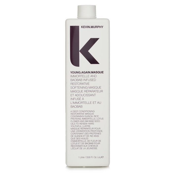 Kevin.Murphy Young.Again.Masque (Immortelle and Baobab Infused Restorative Softening Masque - To Dry Damaged or Brittle Image 2