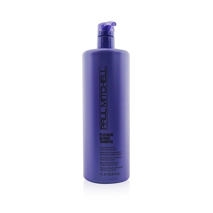 Paul Mitchell Platinum Blonde Shampoo (Cools Brassiness - Eliminates Warmth) 1000ml/33.8oz Image 1