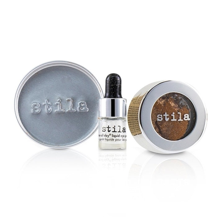 Stila Magnificent Metals Foil Finish Eye Shadow With Mini Stay All Day Liquid Eye Primer - Comex Copper 2pcs Image 1