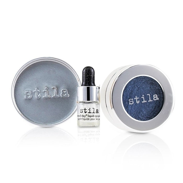 Stila Magnificent Metals Foil Finish Eye Shadow With Mini Stay All Day Liquid Eye Primer - Metallic Cobalt 2pcs Image 1