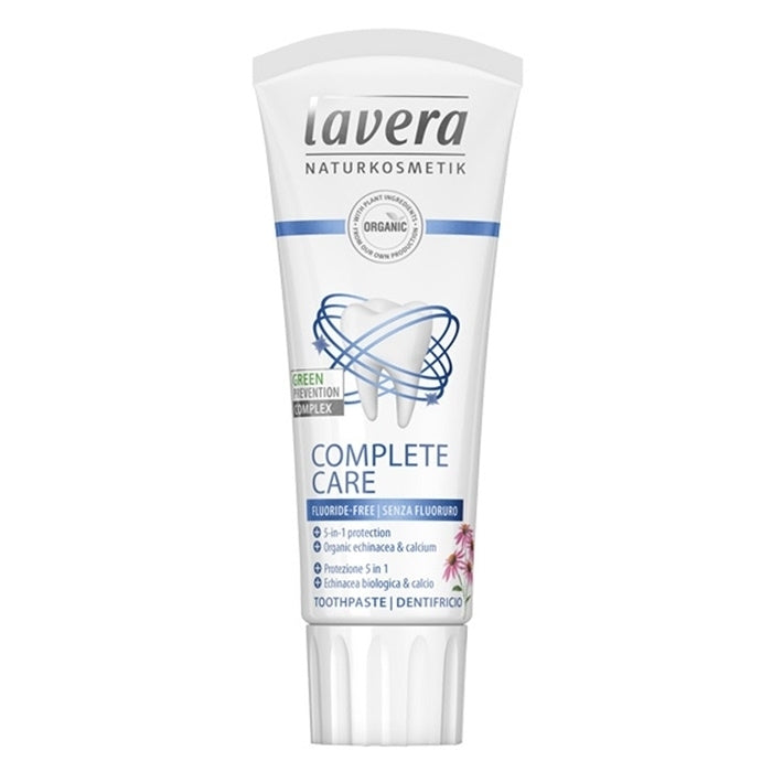 Lavera Toothpaste (Complete Care) - With Organic Echinacea and Calcium (Fluoride-Free) 75ml/2.5oz Image 1