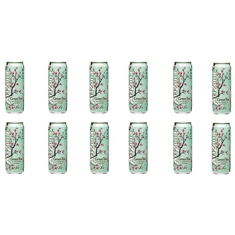 Arizona Green Tea Pack of 12 Cans Refreshing Iced Green Tea Beverage 23 oz Image 1