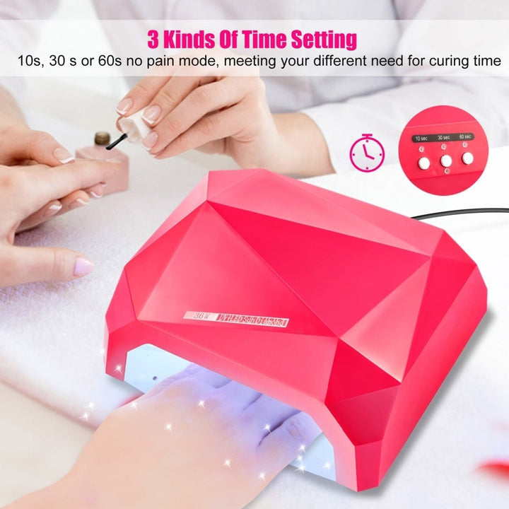 36W UV LED Lamp Nail Polish Dryer 15 LEDs Fingernail Toenail Gel Curing Machine Nail Art Painting Salon Tools Set US Image 6