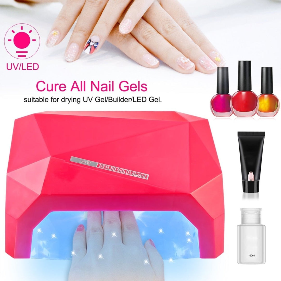 36W UV LED Lamp Nail Polish Dryer 15 LEDs Fingernail Toenail Gel Curing Machine Nail Art Painting Salon Tools Set US Image 8