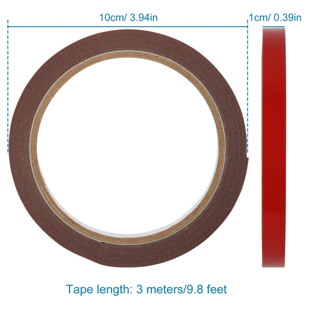 4 Rolls Car Double Sided Tapes Heavy Duty Double Sided Foam Tapes Strong Mounting Adhesive Tapes Image 3