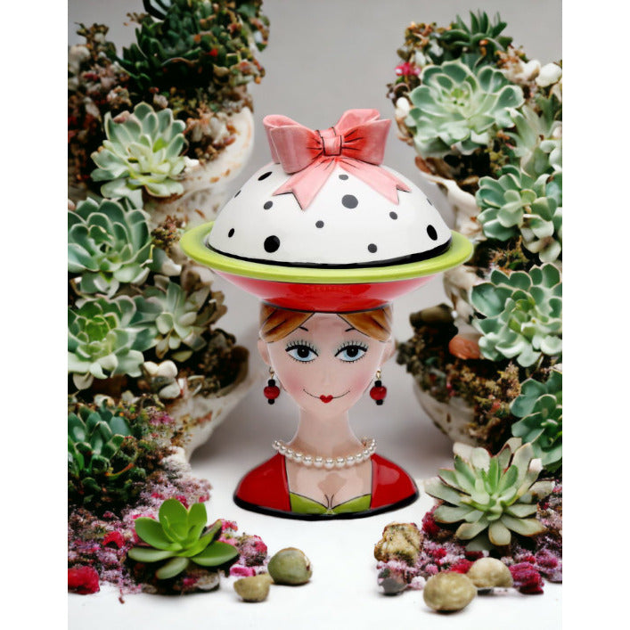 Ceramic Lady with Serving Bowl  Mom Friend Image 1